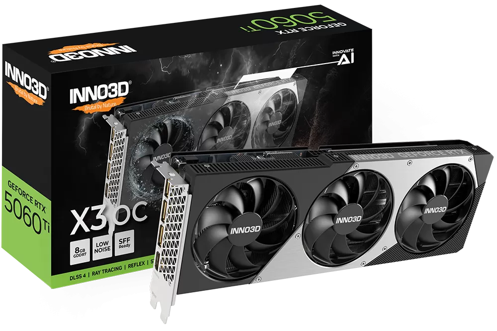 Placa Video Inno3D GeForce RTX 5060 Ti X3 OC 8GB GDDR7 128 biti Placa Video Inno3D GeForce RTX 5060 Ti X3 OC 8GB GDDR7 128 biti