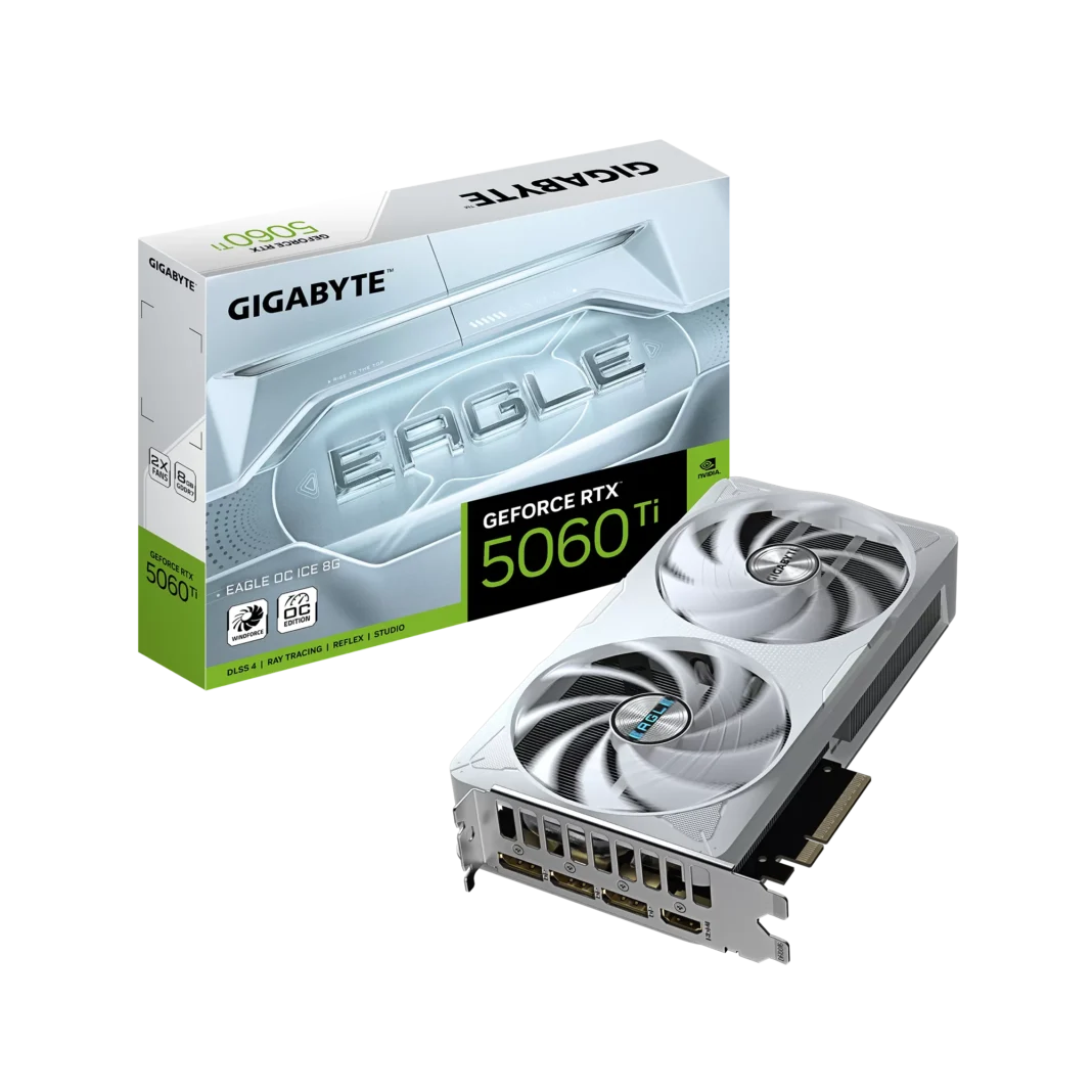 Placa Video Gigabyte GeForce RTX 5060 Ti EAGLE OC ICE 8G 8GB GDDR7 128 biti Placa Video Gigabyte GeForce RTX 5060 Ti EAGLE OC ICE 8G 8GB GDDR7 128 biti