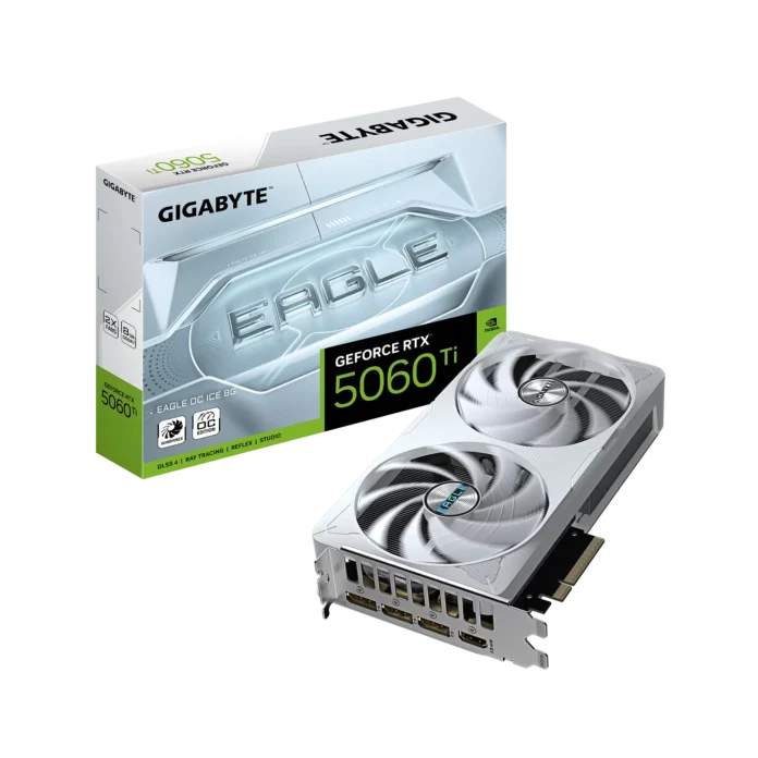 Placa Video Gigabyte GeForce RTX 5060 Ti EAGLE OC ICE 8G 8GB GDDR7 128 biti Placa Video Gigabyte GeForce RTX 5060 Ti EAGLE OC ICE 8G 8GB GDDR7 128 biti