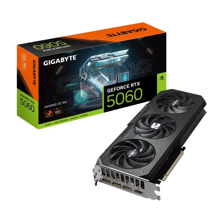 Placa Video Gigabyte GeForce RTX 5060 GAMING OC 8G  8GB GDDR7  128 biti