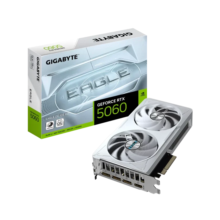 Placa Video Gigabyte GeForce RTX 5060 EAGLE OC ICE 8G  8GB GDDR7  128 biti
