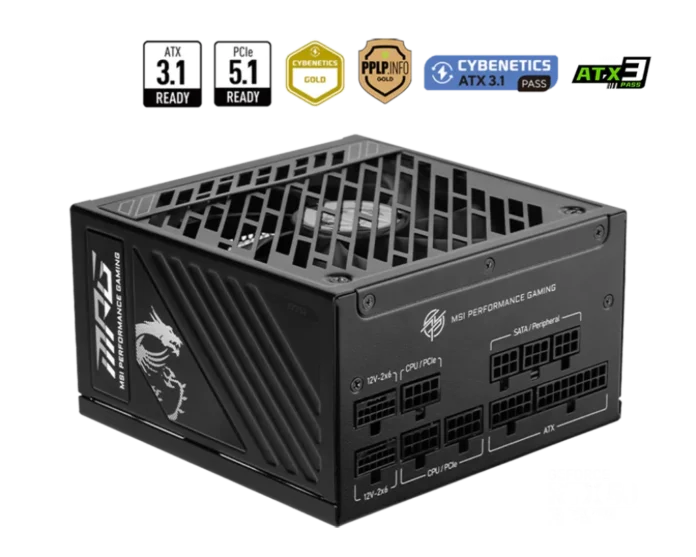 Sursa PC MSI MPG A1000GS PCIE5 1000W Modulara Sursa PC MSI MPG A1000GS PCIE5 1000W Modulara