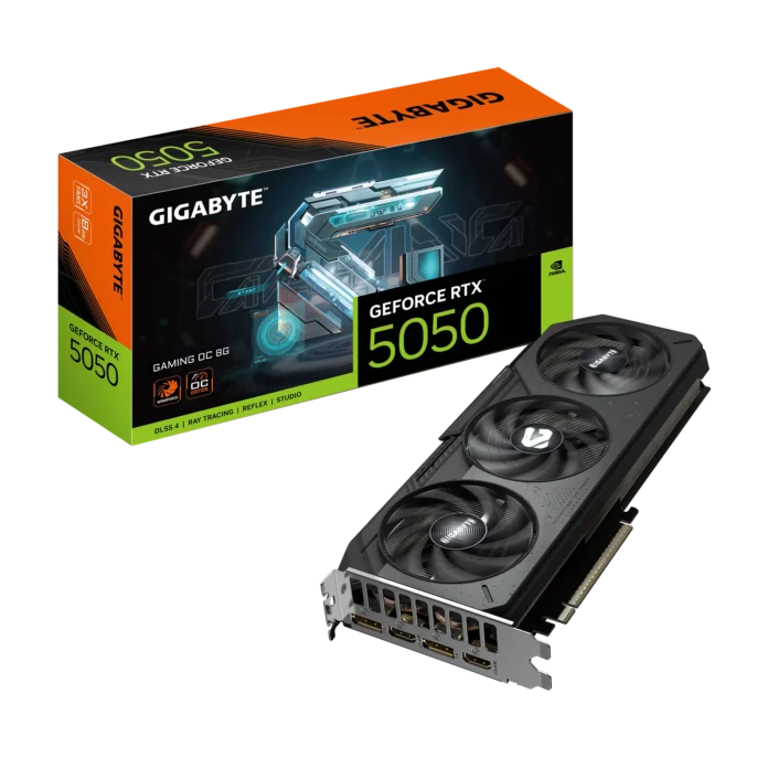 Placa Video Gigabyte GeForce RTX 5050 GAMING OC 8G 8GB GDDR6 128 biti Placa Video Gigabyte GeForce RTX 5050 GAMING OC 8G 8GB GDDR6 128 biti