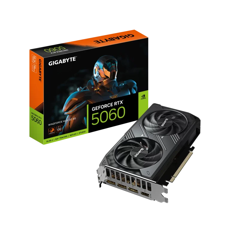 Placa Video Gigabyte GeForce RTX 5060 WINDFORCE MAX OC 8G  8GB GDDR7  128 biti