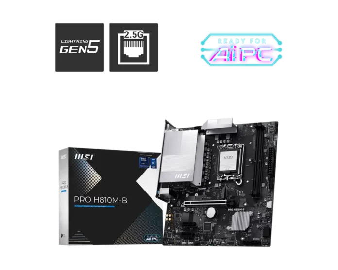 Placa de baza MSI PRO PRO H810M-B socket 1851 Placa de baza MSI PRO PRO H810M-B socket 1851