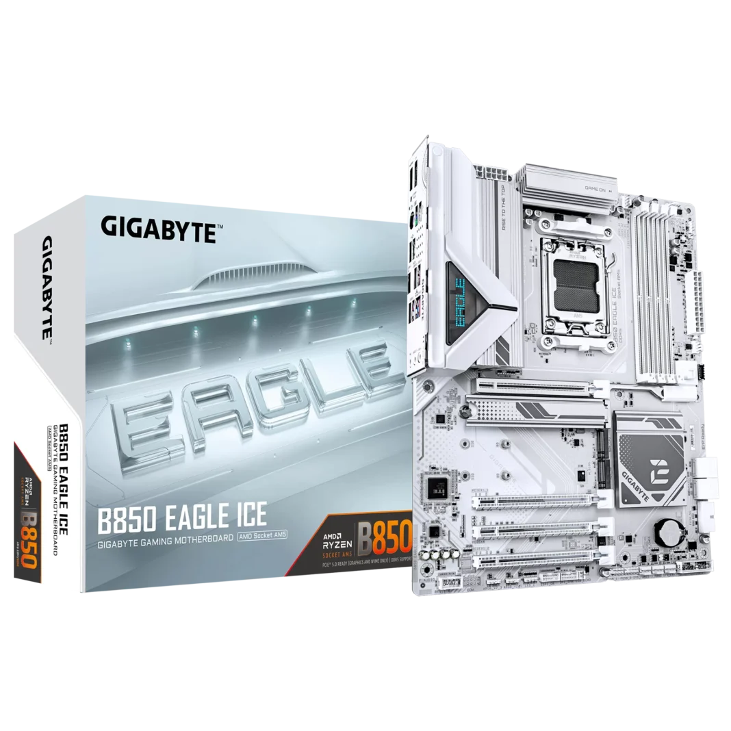 Placa de baza Gigabyte B850 EAGLE ICE Socket AM5 Placa de baza Gigabyte B850 EAGLE ICE Socket AM5