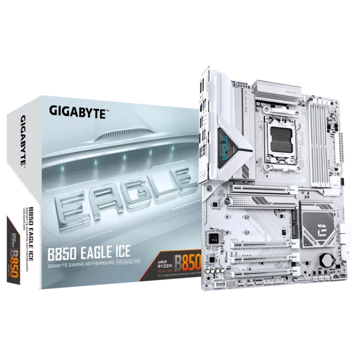 Placa de baza Gigabyte B850 EAGLE ICE Socket AM5 Placa de baza Gigabyte B850 EAGLE ICE Socket AM5