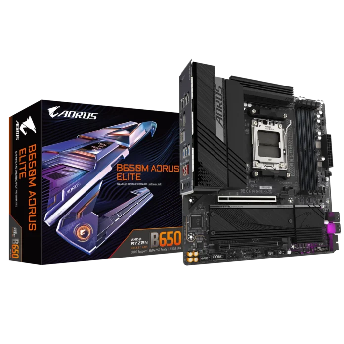 Placa de baza Gigabyte B650M AORUS ELITE rev1.3 Socket AM4 Placa de baza Gigabyte B650M AORUS ELITE rev1.3 Socket AM4