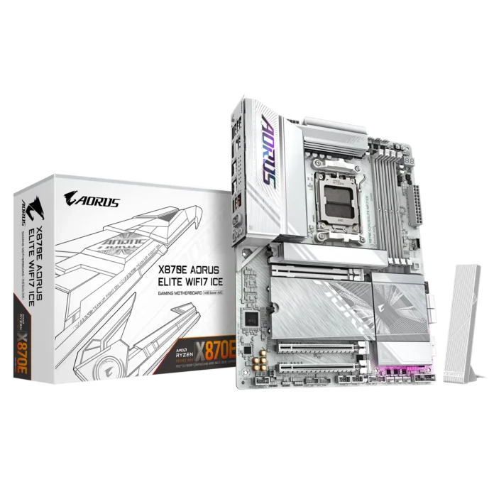 Placa de baza Gigabyte X870E AORUS ELITE WIFI7 ICE Socket AM5 Placa de baza Gigabyte X870E AORUS ELITE WIFI7 ICE Socket AM5