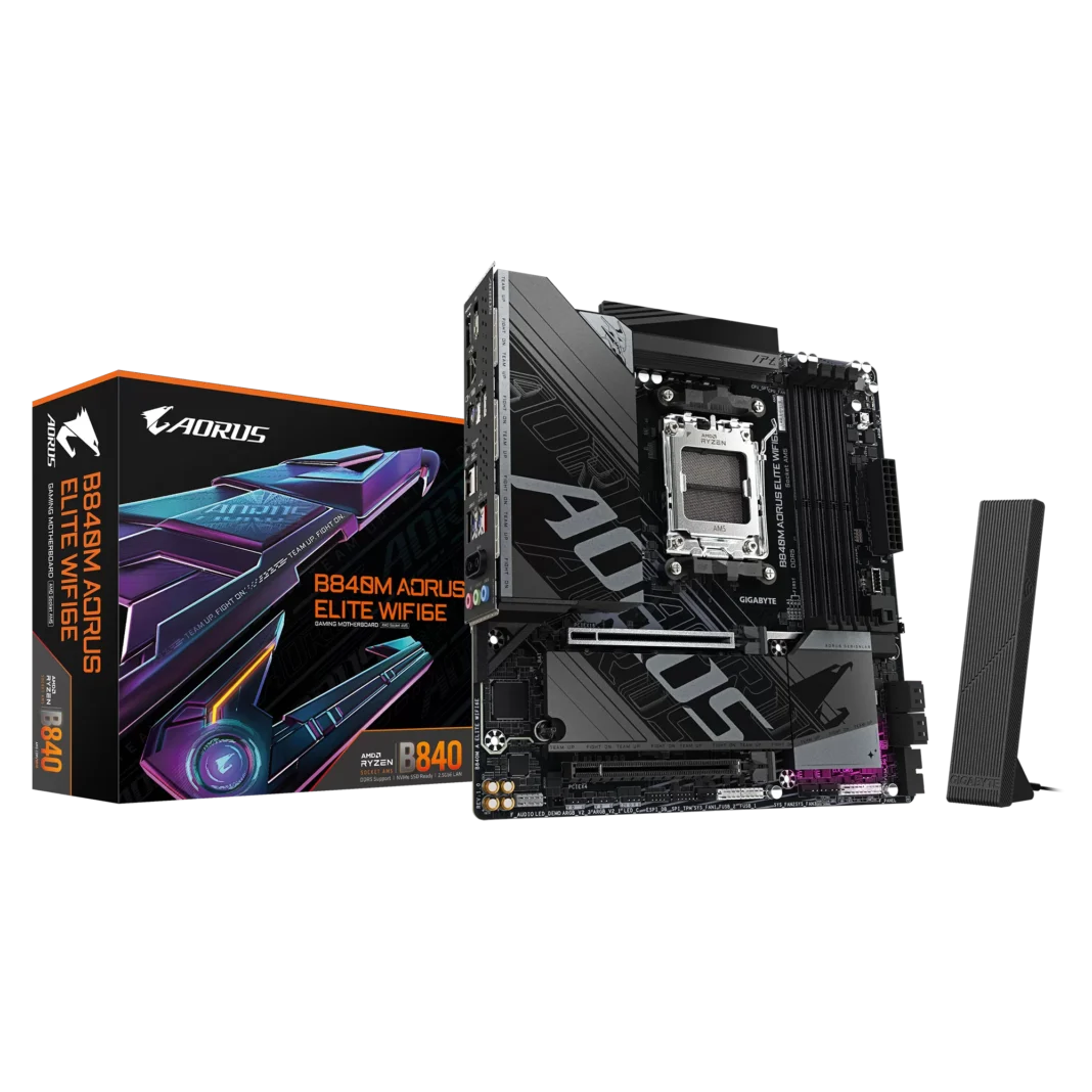 Placa de baza Gigabyte B840M AORUS ELITE WIFI6E  Socket AM5