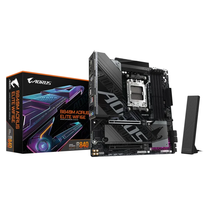Placa de baza Gigabyte B840M AORUS ELITE WIFI6E  Socket AM5