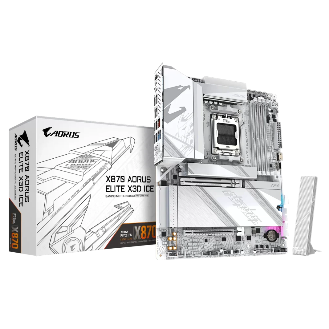 Placa de baza Gigabyte X870 AORUS ELITE X3D ICE Socket AM5 Placa de baza Gigabyte X870 AORUS ELITE X3D ICE Socket AM5