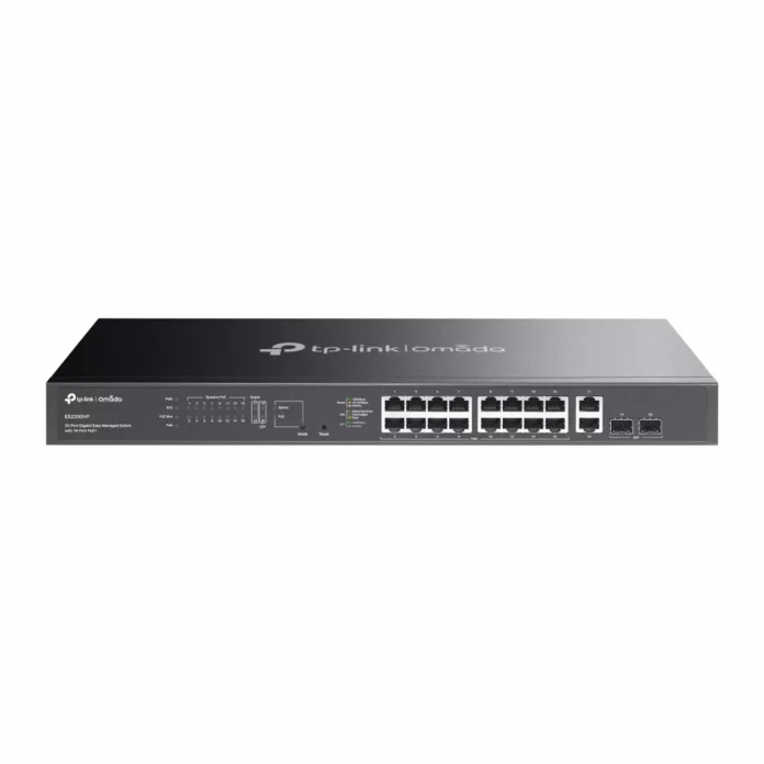 Switch TP-Link Omada ES220GMP cu management cu PoE 18x1000Mbps (16xPoE+) + 4xSFP Switch TP-Link Omada ES220GMP cu management cu PoE 18x1000Mbps (16xPoE+) + 4xSFP