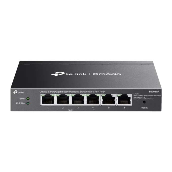 Switch TP-Link Omada ES206GP cu management cu PoE 6x1000Mbps (4xPoE+) Switch TP-Link Omada ES206GP cu management cu PoE 6x1000Mbps (4xPoE+)