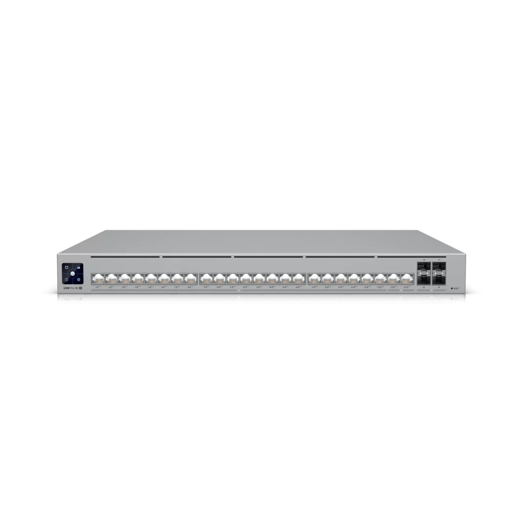 Switch Ubiquiti USW-PRO-HD-24-POE cu management cu PoE 22x2500Mbps (PoE++) + 2x10000Mbps (PoE+) + 4xSFP+ Switch Ubiquiti USW-PRO-HD-24-POE cu management cu PoE 22x2500Mbps (PoE++) + 2x10000Mbps (PoE+) + 4xSFP+