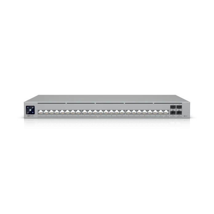 Switch Ubiquiti USW-PRO-HD-24 cu management fara PoE 22x2500Mbps + 2x10000Mbps + 4xSFP+ Switch Ubiquiti USW-PRO-HD-24 cu management fara PoE 22x2500Mbps + 2x10000Mbps + 4xSFP+