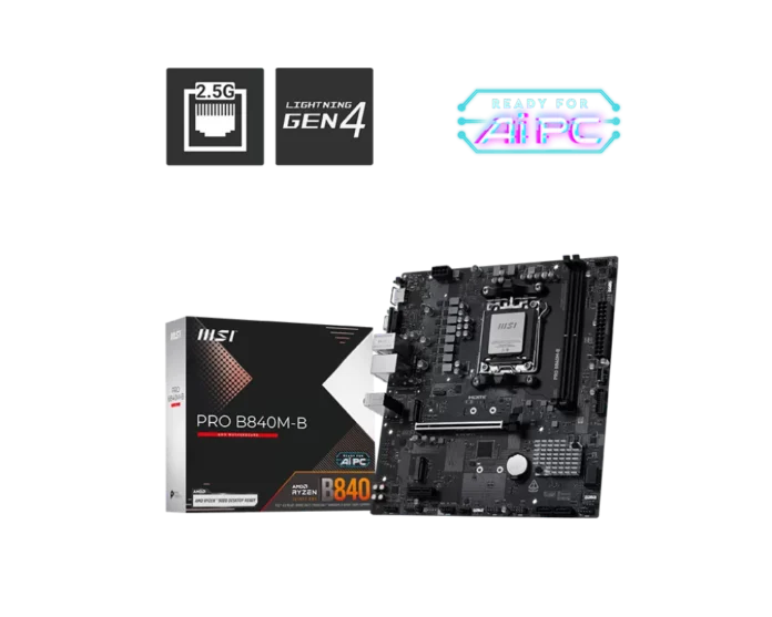 Placa de baza MSI PRO B840M-B  Socket AM5