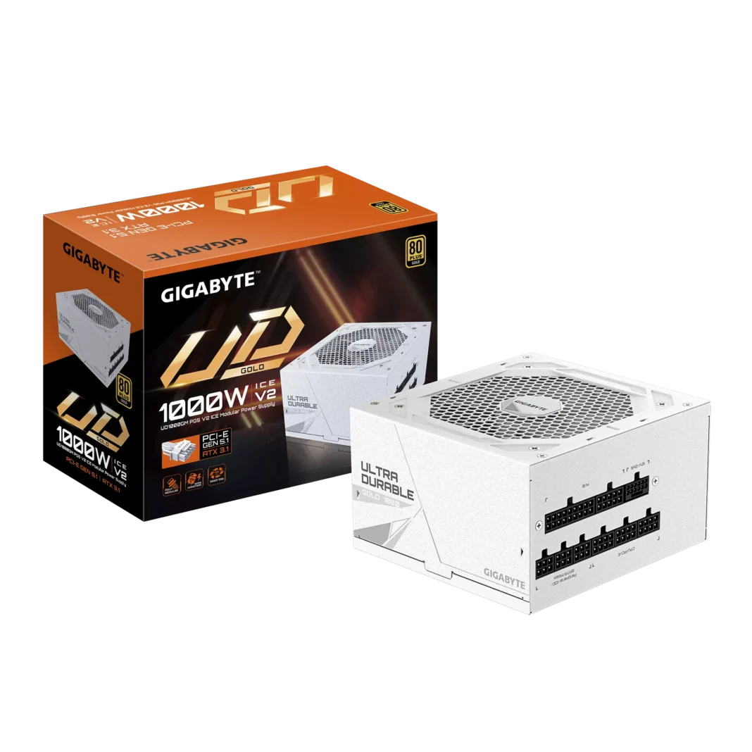 Sursa PC Gigabyte UD1000GM PG5 V2 ICE Modulara 1000W White Sursa PC Gigabyte UD1000GM PG5 V2 ICE Modulara 1000W White