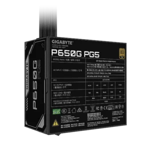Sursa PC Gigabyte P650G PG5 PCIE 5.1 650W Black Sursa PC Gigabyte P650G PG5 PCIE 5.1 650W Black