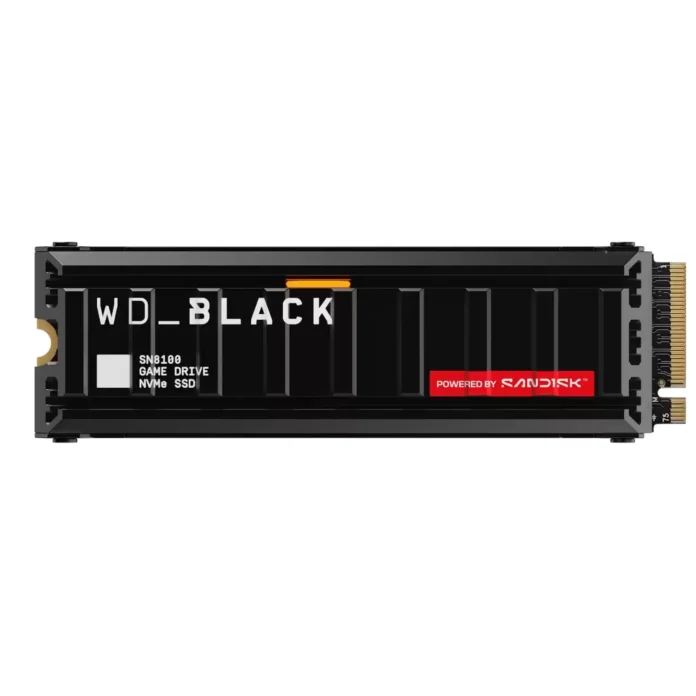SSD Western Digital WD Black SN8100 2TB M.2 2280 PCIe 5.0 NVMe Heatsink SSD Western Digital WD Black SN8100 2TB M.2 2280 PCIe 5.0 NVMe Heatsink