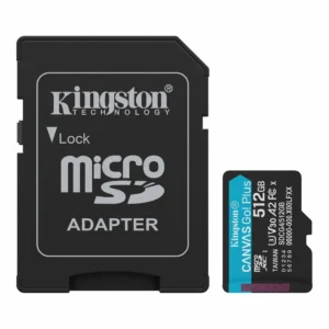 Card de memorie Kingston Canvas Go Plus 512GB Micro SDXC UHS-I U3 V30 A2 + Adaptor SD Card de memorie Kingston Canvas Go Plus 512GB Micro SDXC UHS-I U3 V30 A2 + Adaptor SD