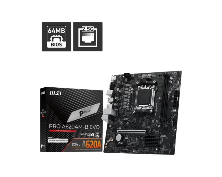Placa de baza MSI PRO A620AM-B EVO  Socket AM5