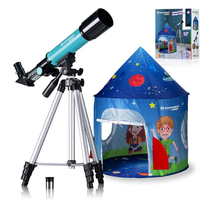 Set telescop refractor 50/360 si cort Bresser Junior Set telescop refractor 50/360 si cort Bresser Junior