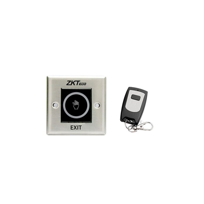 Buton cerere iesire cu telecomanda ZKTeco ACC-ECO-PUSH-TLEB101-R, NO/NC/COM, indicator LED, aparent Buton cerere iesire cu telecomanda ZKTeco ACC-ECO-PUSH-TLEB101-R, NO/NC/COM, indicator LED, aparent