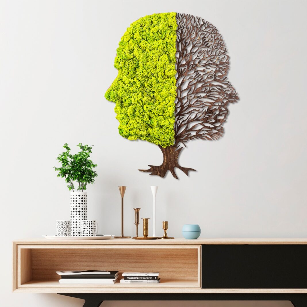 Accesoriu decorativ de perete Green Verde 45x1x56 cm Accesoriu decorativ de perete Green Verde 45x1x56 cm