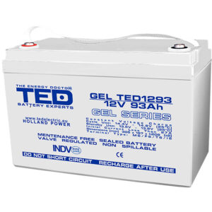 Acumulator AGM GEL TED TED003485, 12 V, 93 A Acumulator AGM GEL TED TED003485, 12 V, 93 A