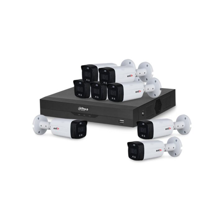Sistem supraveghere exterior basic Acvil B8EXTIR40-5MP-M, 8 camere, 5 MP, IR 40 m, 3.6 mm, sirena, microfon Sistem supraveghere exterior basic Acvil B8EXTIR40-5MP-M, 8 camere, 5 MP, IR 40 m, 3.6 mm, sirena, microfon