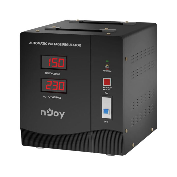 Stabilizator de tensiune nJoy Alvis 5000 AVRL-5005TAL-CS01B, 5000 VA / 3000 W Stabilizator de tensiune nJoy Alvis 5000 AVRL-5005TAL-CS01B, 5000 VA / 3000 W