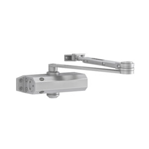 Amortizor cu brat pentru usa Yale 30-3500-0001-60-01, clasa putere 4, 80 kg, rezistent la foc, argintiu Amortizor cu brat pentru usa Yale 30-3500-0001-60-01, clasa putere 4, 80 kg, rezistent la foc, argintiu