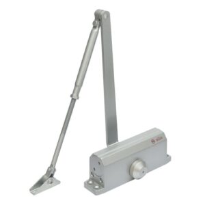 Amortizor hidraulic cu brat pentru usa SA-6033AW-sv, 40-65 Kg, argintiu, aluminiu Amortizor hidraulic cu brat pentru usa SA-6033AW-sv, 40-65 Kg, argintiu, aluminiu