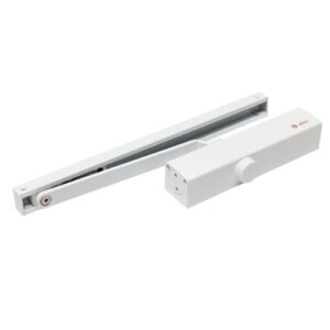 Amortizor hidraulic cu sina pentru usa SA-8033-wh, 60-85 Kg, alb, aluminiu Amortizor hidraulic cu sina pentru usa SA-8033-wh, 60-85 Kg, alb, aluminiu