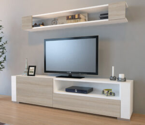 Ansamblu Comoda TV Arya Alb-Cordoba Ansamblu Comoda TV Arya Alb-Cordoba