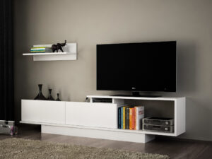 Ansamblu Comoda TV Asos Alb Ansamblu Comoda TV Asos Alb