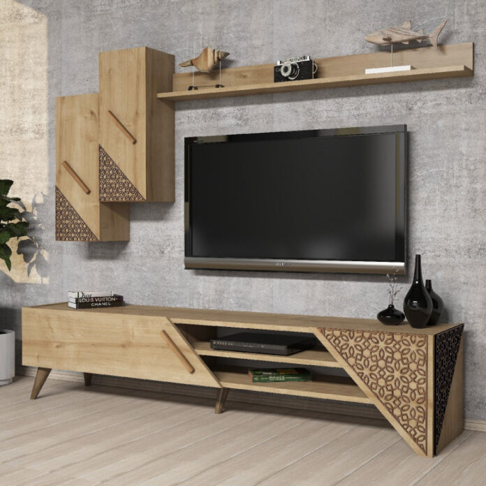 Ansamblu Comoda TV Beril Oak Ansamblu Comoda TV Beril Oak