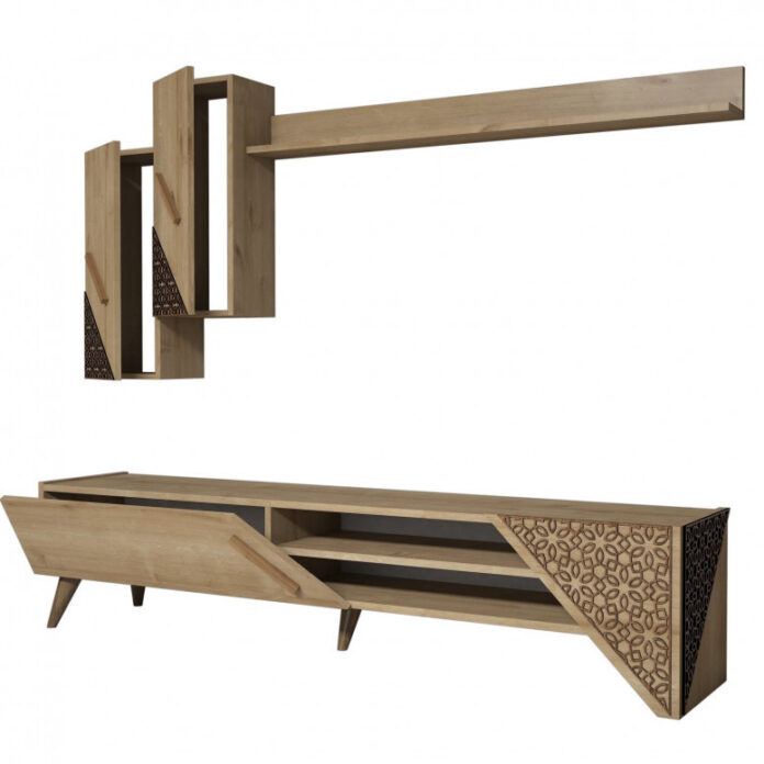Ansamblu Comoda TV Beril Oak Ansamblu Comoda TV Beril Oak