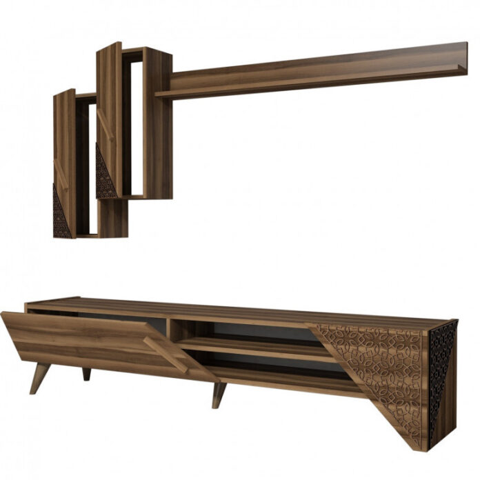 Ansamblu Comoda TV Beril Walnut