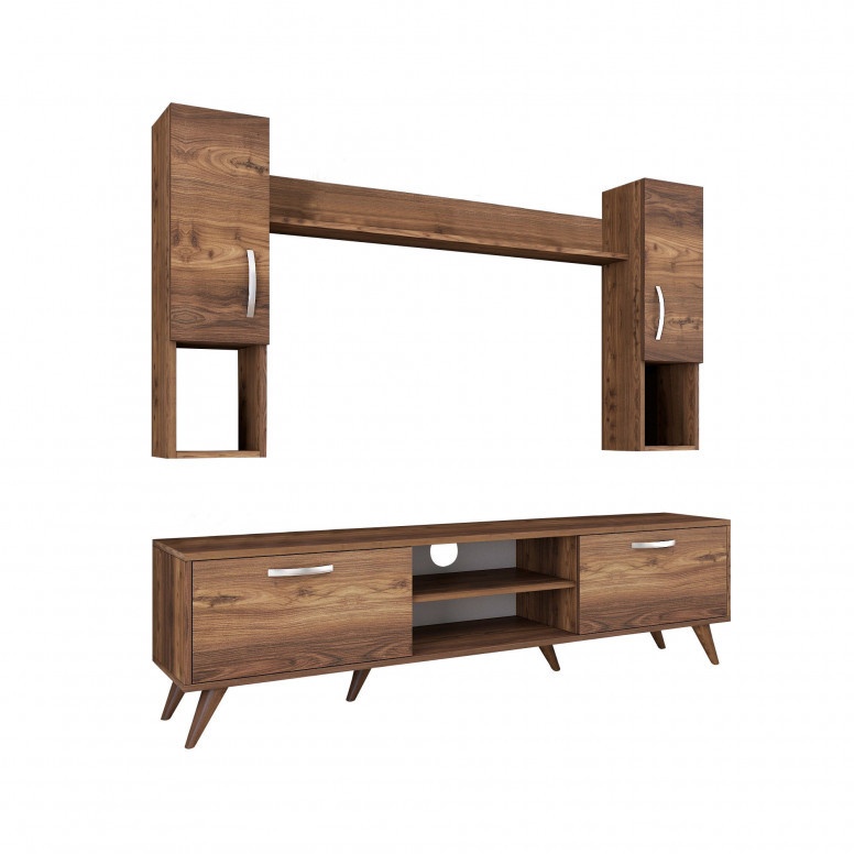 Ansamblu Comoda TV M27 Walnut Ansamblu Comoda TV M27 Walnut