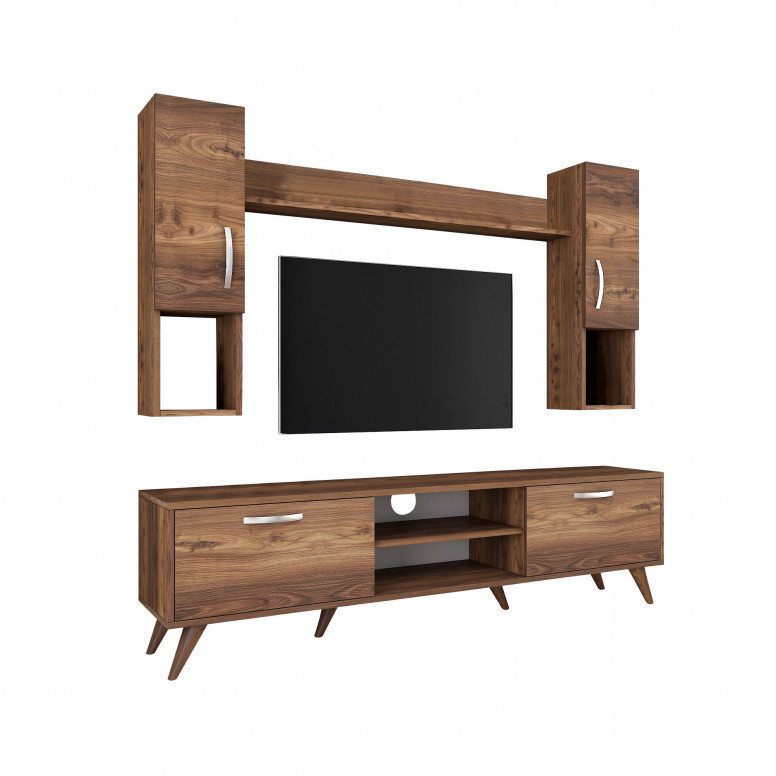 Ansamblu Comoda TV M27 Walnut Ansamblu Comoda TV M27 Walnut