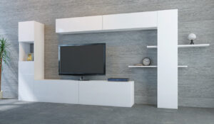 Ansamblu Comoda TV Maxi Alb Ansamblu Comoda TV Maxi Alb