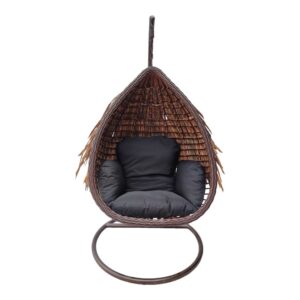 Balansoar de Gradina Model Varur, Maro/Negru, 120x105x195 cm Balansoar de Gradina Model Varur, Maro/Negru, 120x105x195 cm