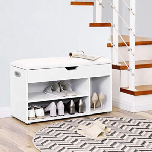 Banca cu suport pantofi Model Cesar, Alb, 80x44x30 cm Banca cu suport pantofi Model Cesar, Alb, 80x44x30 cm