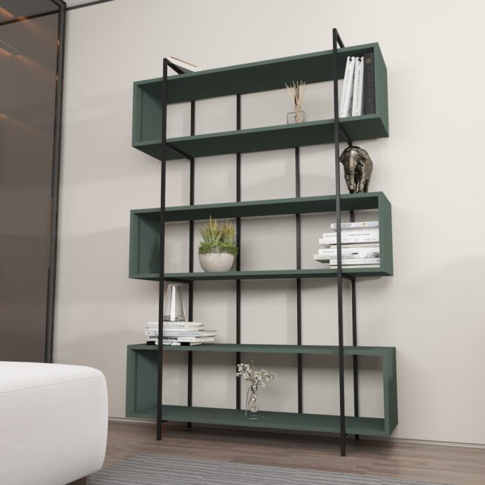 Bibliotecă Bruti Verde 120x180x29.6 cm Bibliotecă Bruti Verde 120x180x29.6 cm