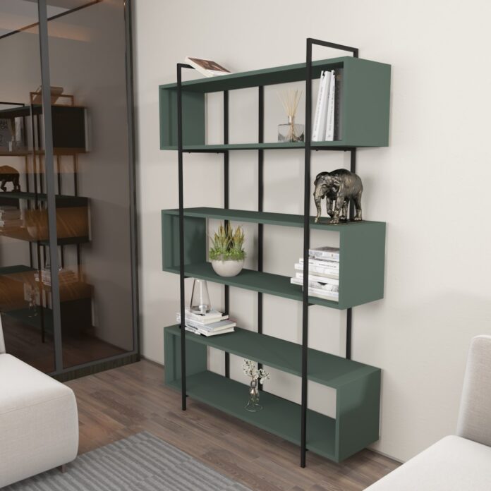 Bibliotecă Bruti Verde 120x180x29.6 cm Bibliotecă Bruti Verde 120x180x29.6 cm
