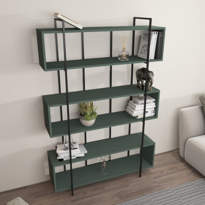 Bibliotecă Bruti Verde 120x180x29.6 cm Bibliotecă Bruti Verde 120x180x29.6 cm