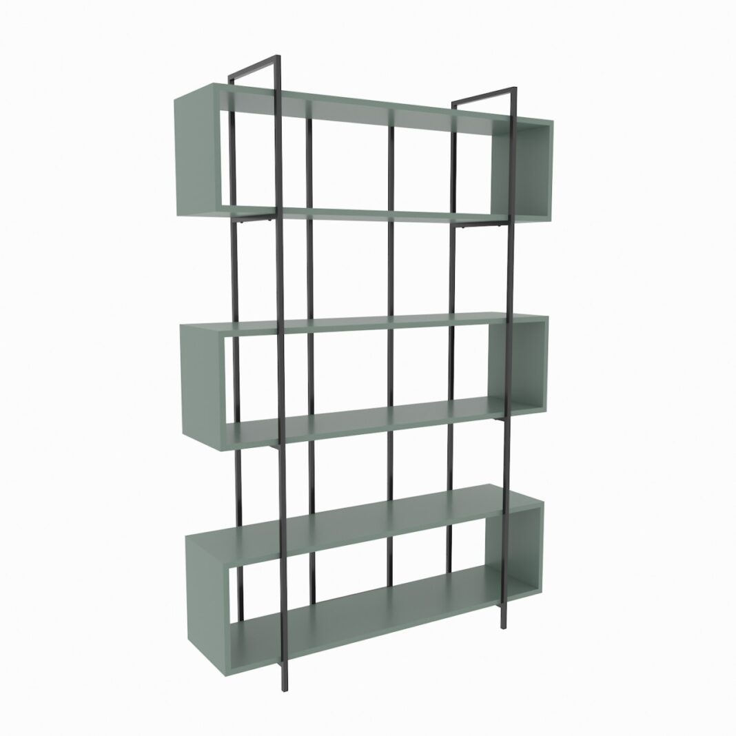 Bibliotecă Bruti Verde 120x180x29.6 cm Bibliotecă Bruti Verde 120x180x29.6 cm