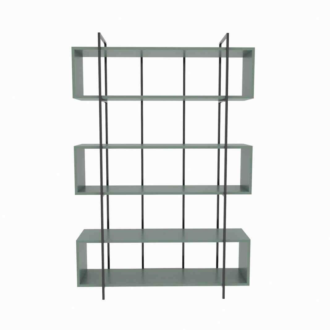 Bibliotecă Bruti Verde 120x180x29.6 cm Bibliotecă Bruti Verde 120x180x29.6 cm